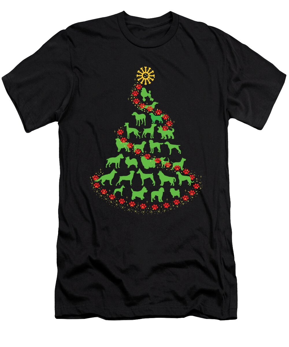 Dog Christmas Tree Jose O T-Shirt