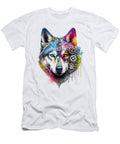 Dog Face Abstract Art Abstract Husky Colorful Studi Alex T-Shirt