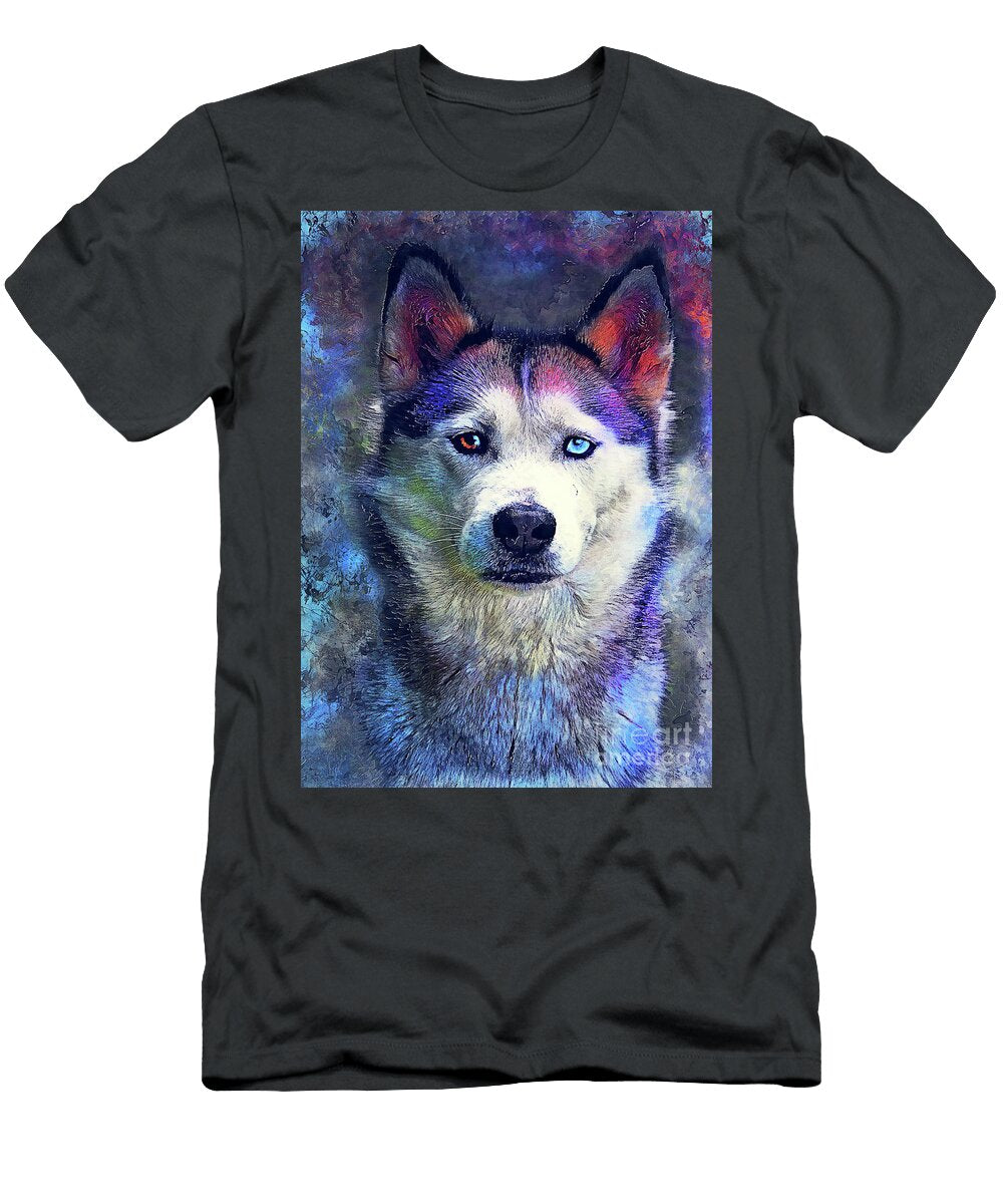 Dog Husky Art Justyna Jbjart T-Shirt