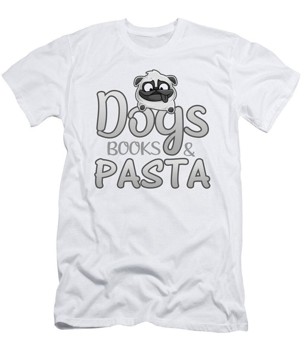 Dog Lover Gift Dogs Books Pasta Lover Gifts Kanig Designs T-Shirt