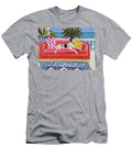 Dog Relaxing on a Red Couch Sampadart Gallery T-Shirt
