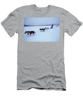 Dog Sledding Across Frozen Lake Joel Sheagren T-Shirt