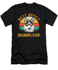 Dog Vintage Best Husky Grandpa Ever Fathers Day Dhbubble T-Shirt