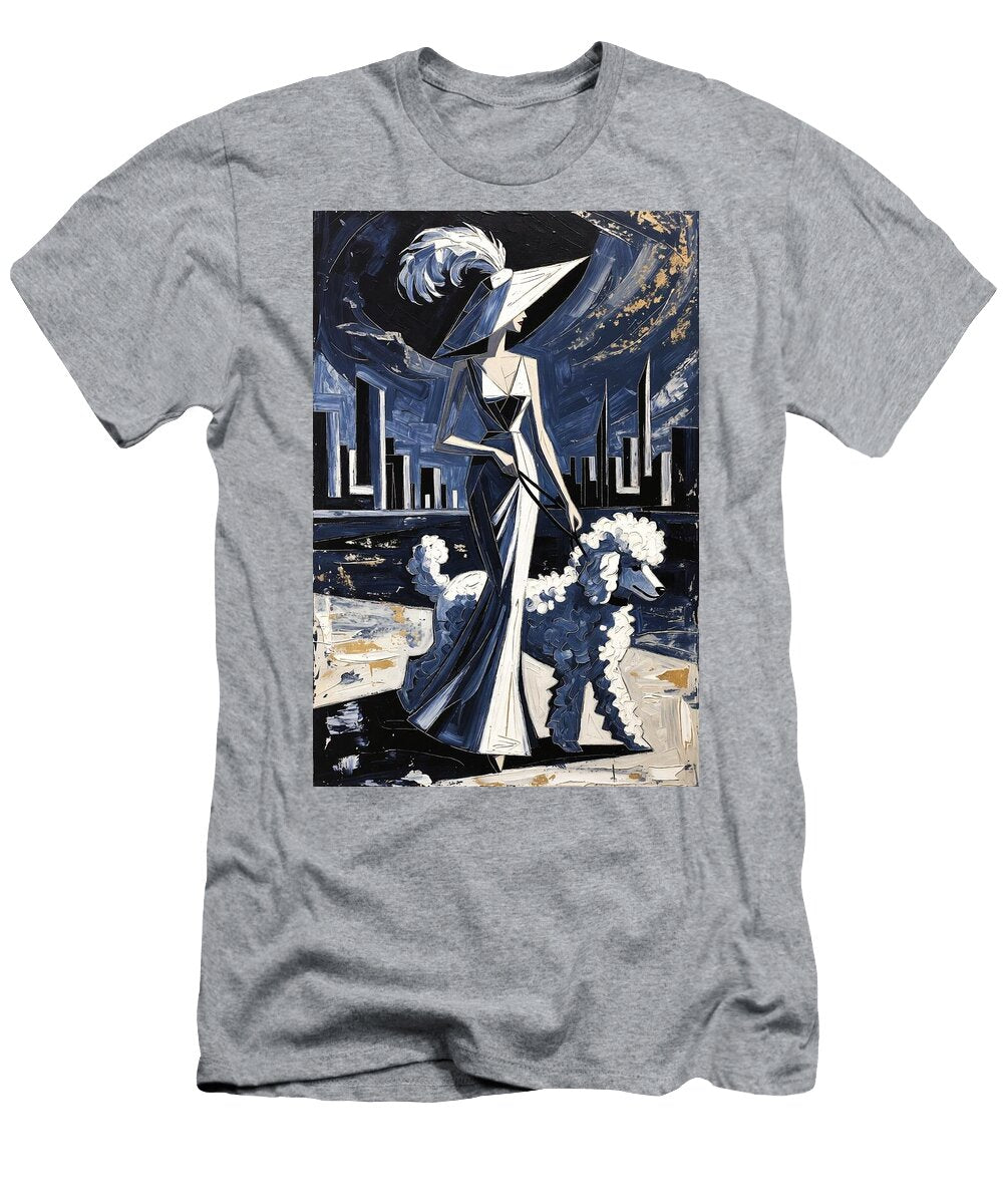 Dog Walk At Night Yanito Freminoshi T-Shirt