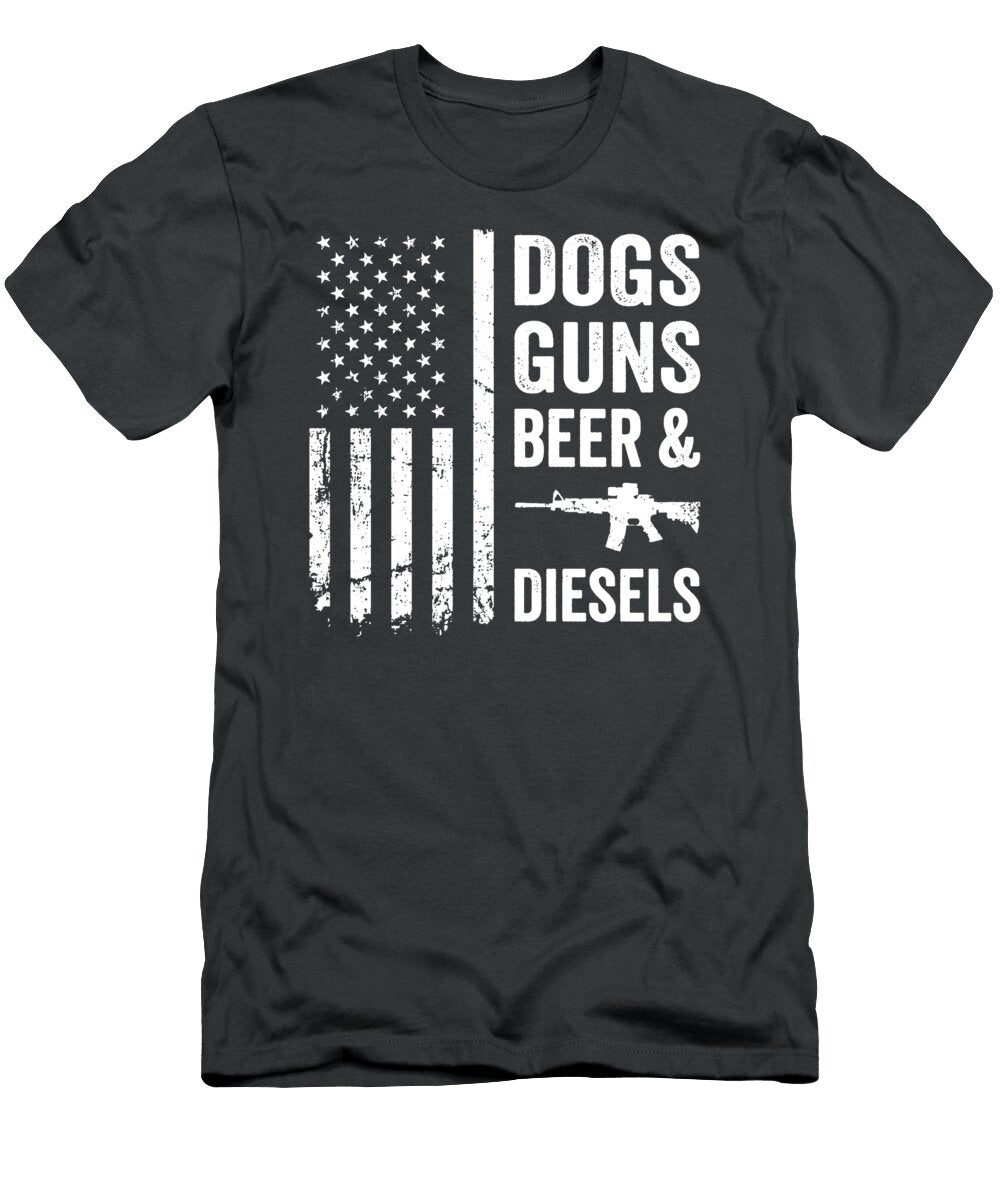 Dogs Guns Beer and Diesels Anh Nguyen T-Shirt