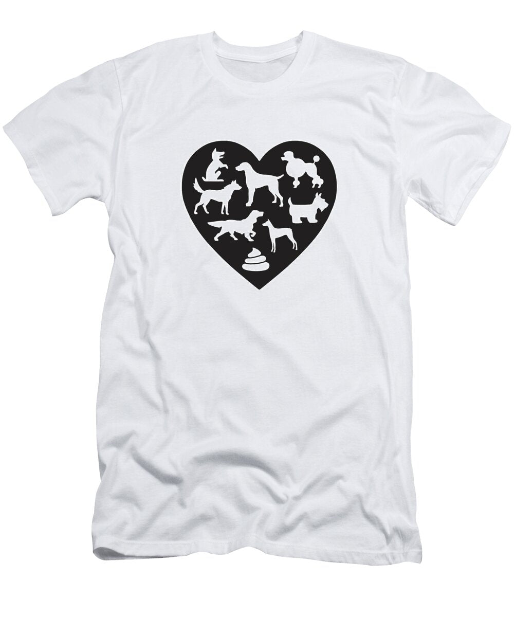 Dogs Inside of Heart Csa Images T-Shirt