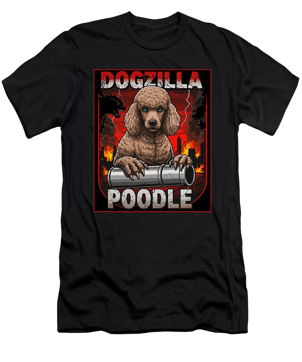 Dogzilla Poodle Kaiju Dog Art for Men Zyneu Gangd T-Shirt