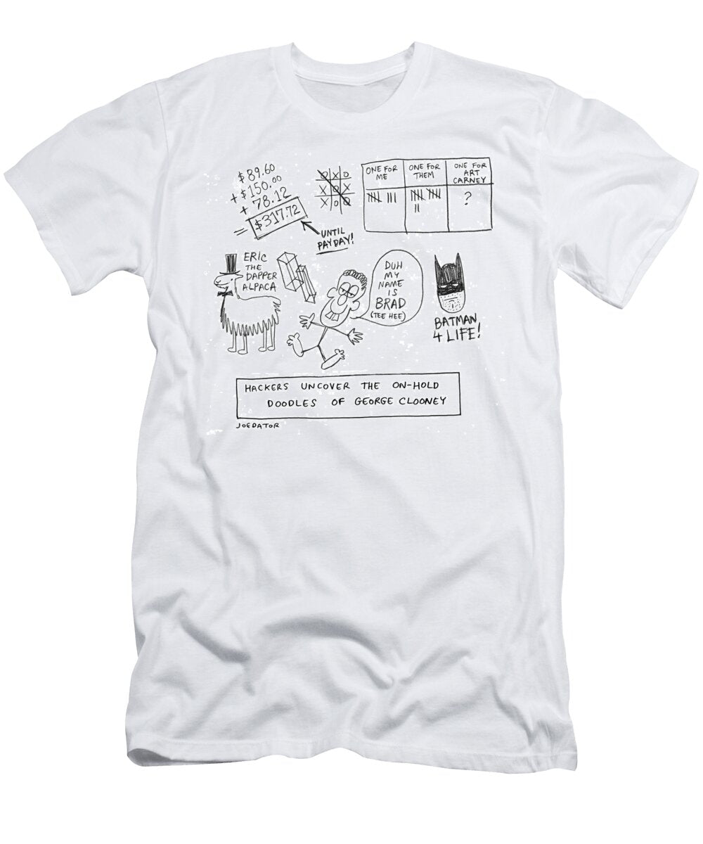 Doodles of George Clooney Conde Nast T-Shirt