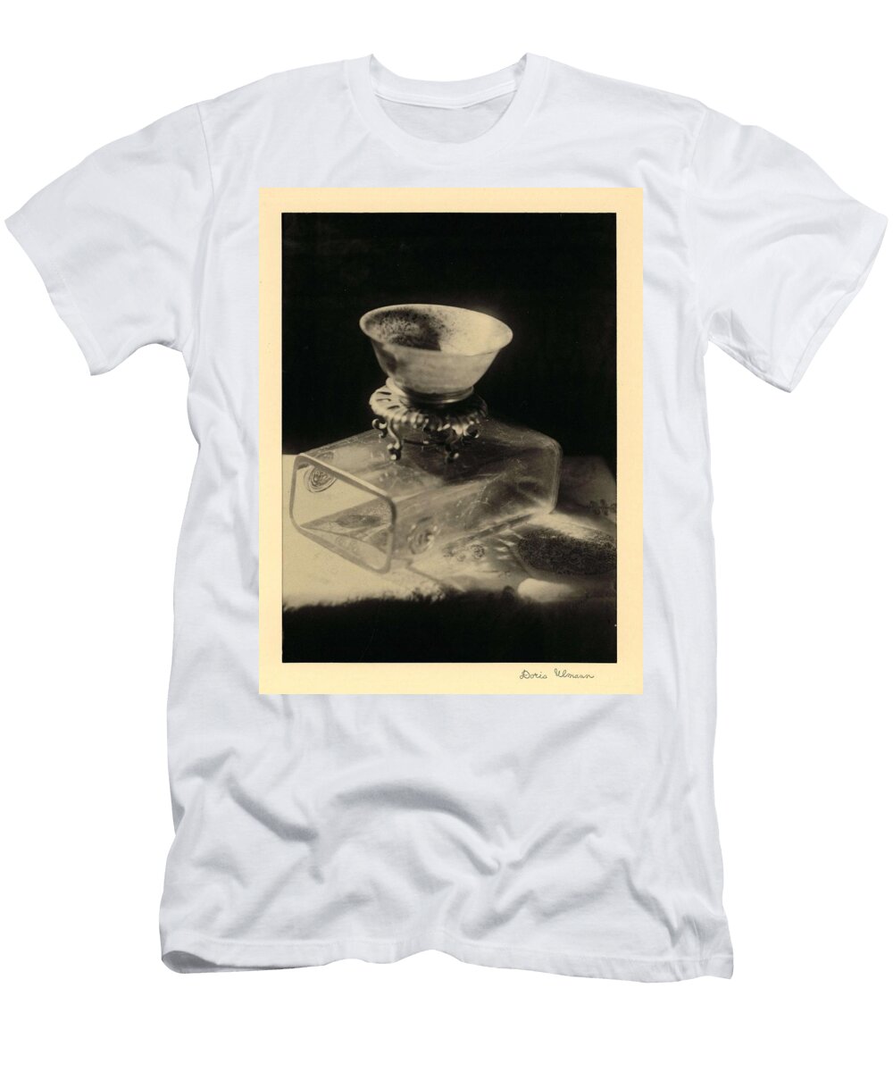 Doris Ulmann 1882 1934 Bowl with Metal Stand Sitting on Glass Brick Doris Ulmann T-Shirt