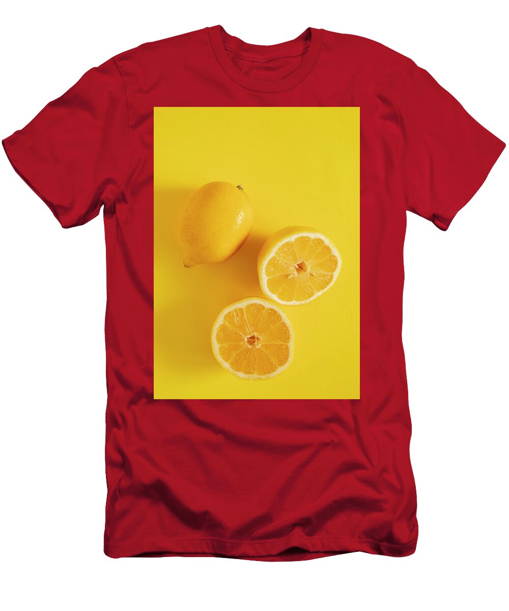 Double Bright Lemon Slice Teri Virbickis T-Shirt