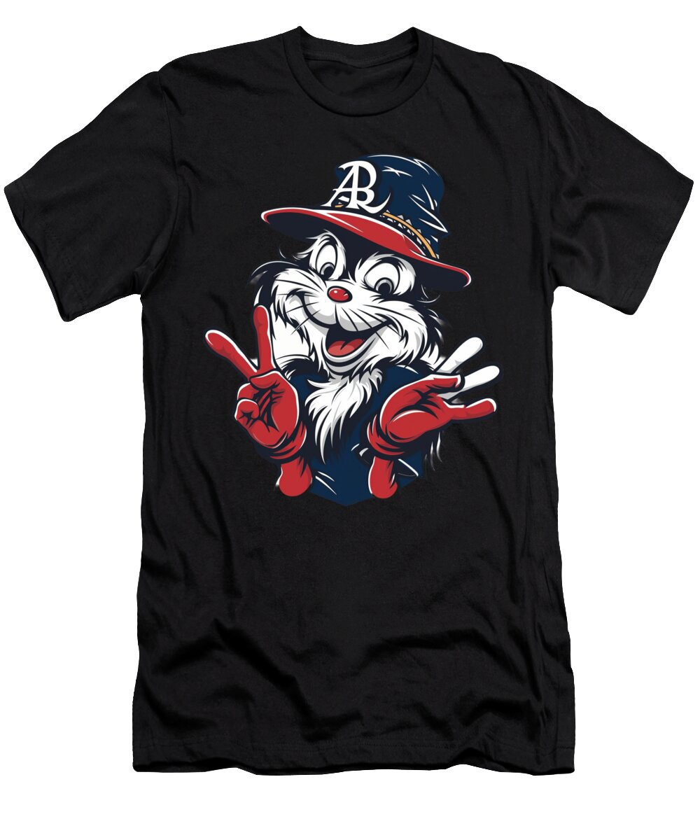 Dr Seuss Vs Atlanta Braves Cat Hat Trick Cecils Willis T-Shirt