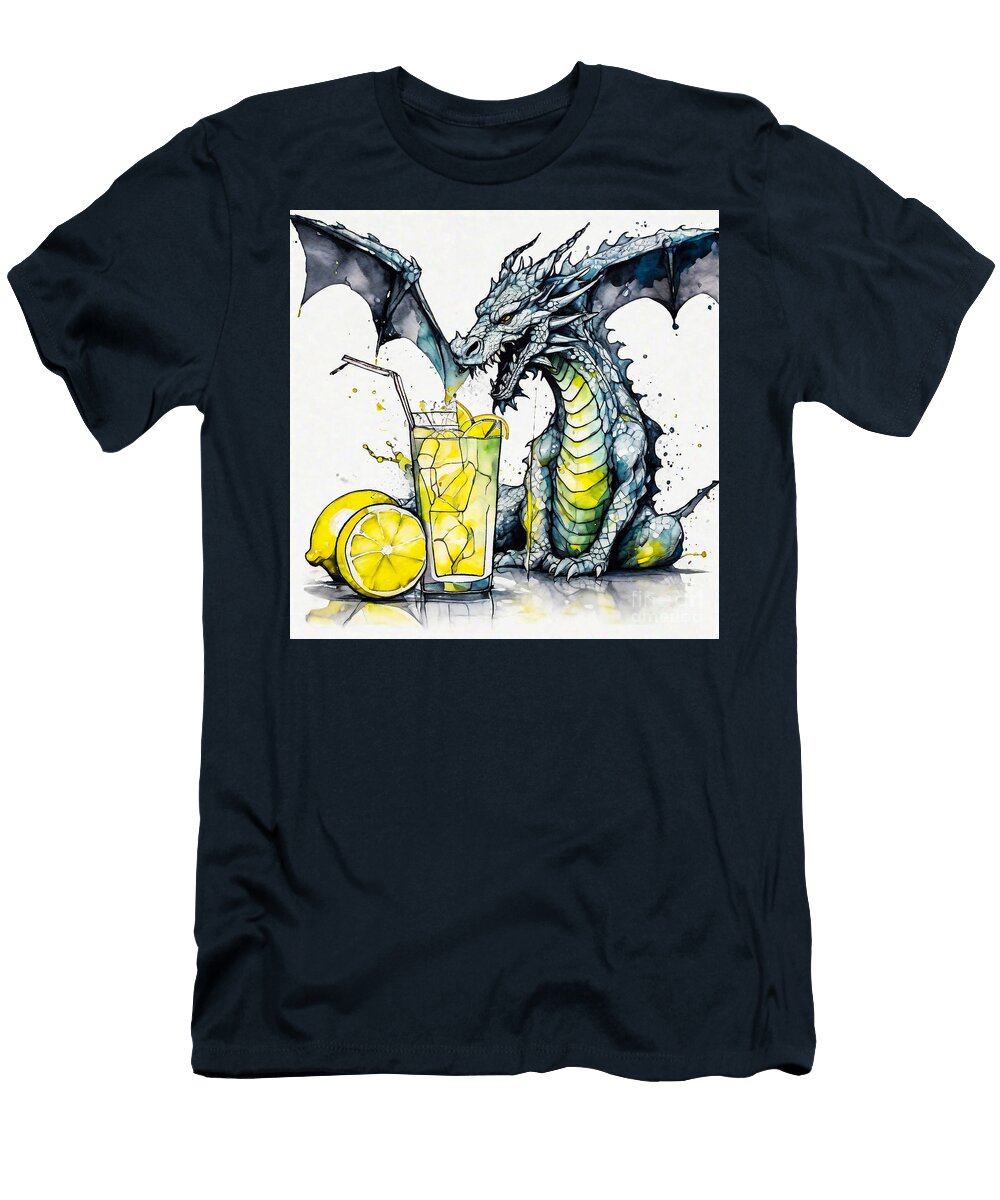 Dragon with Lemonade Drinks Adrien Efren T-Shirt