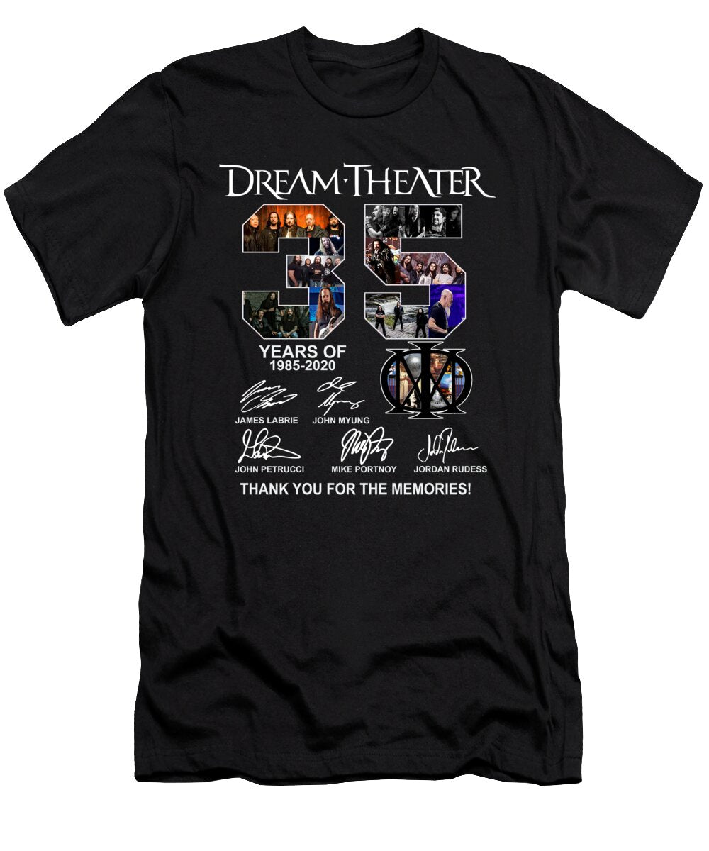 Dream Theater 1985 2020 35 Years of Dream Theater Thank You for the Memories Th T-Shirt