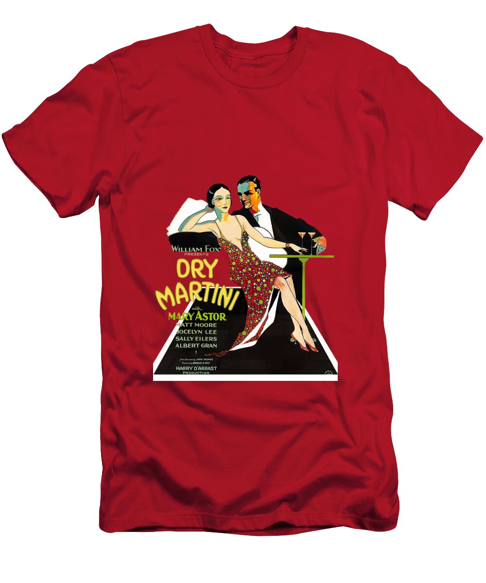 Dry Martini 1928 3d Movie Poster Stars on Art T-Shirt