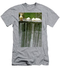 Ducks At Edge of Waterfall Animal Images T-Shirt