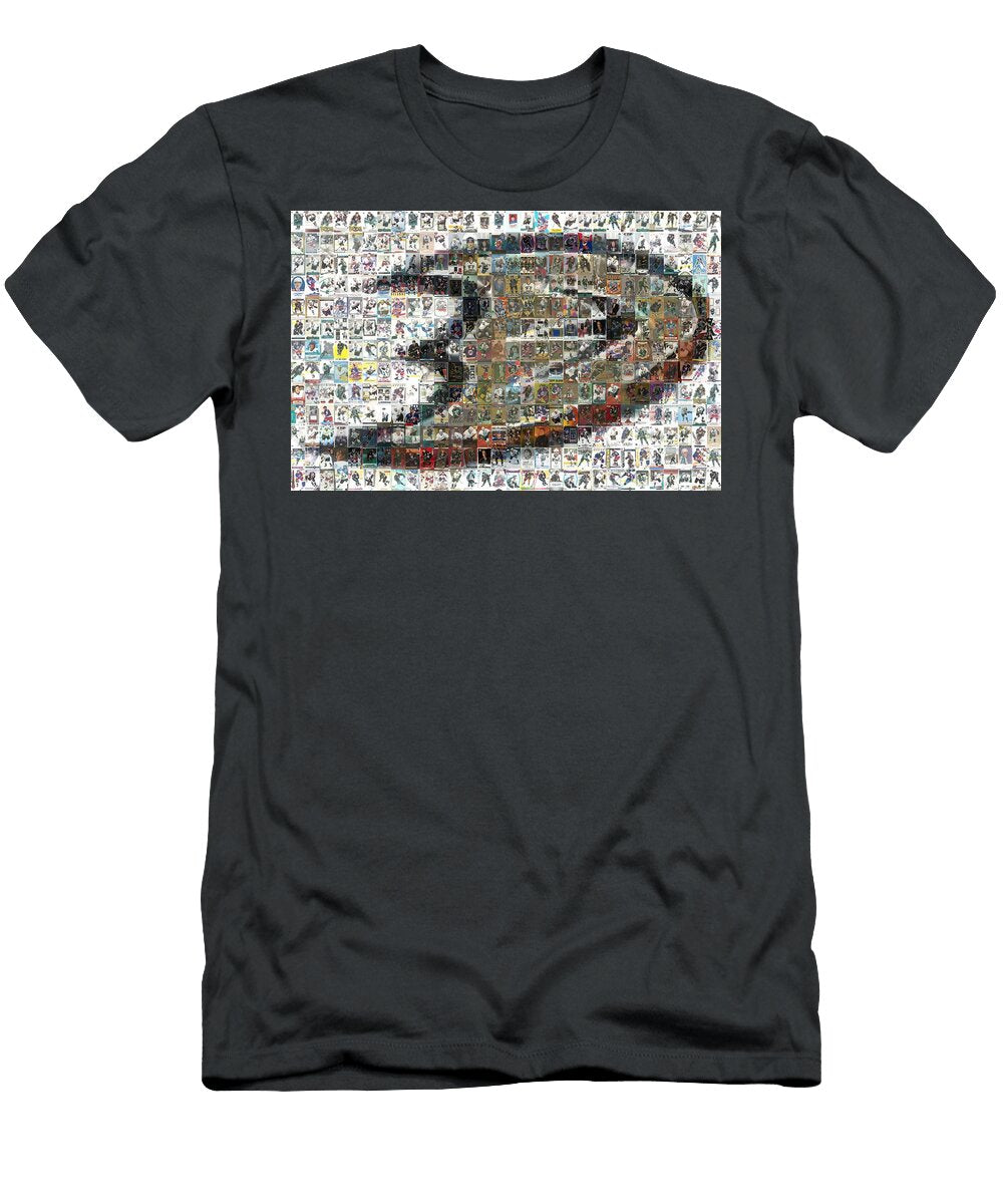Ducks Logo Teemu Selane Hockey Mosaics T-Shirt