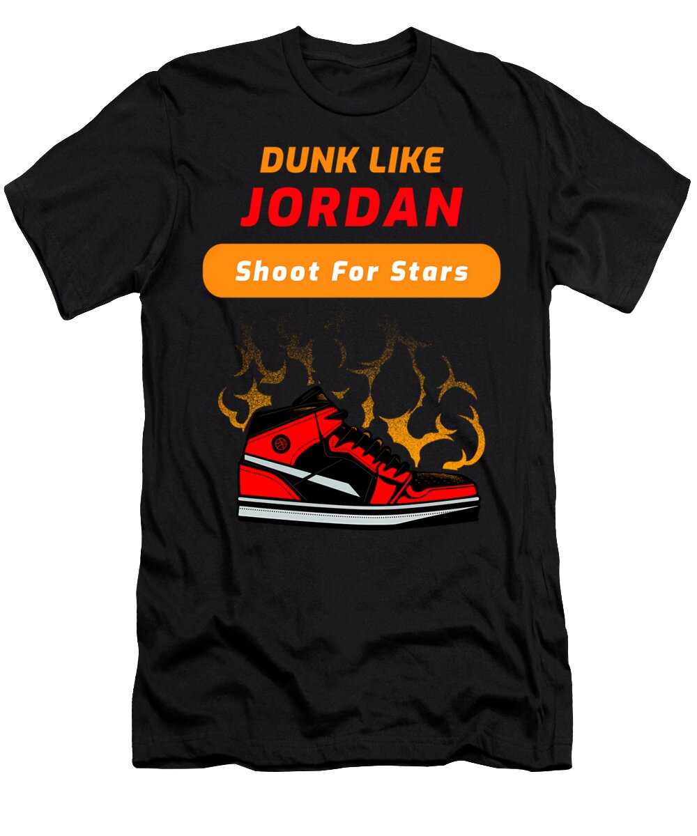 Dunk Like Jordan Shoot for Stars Quang Vu T-Shirt