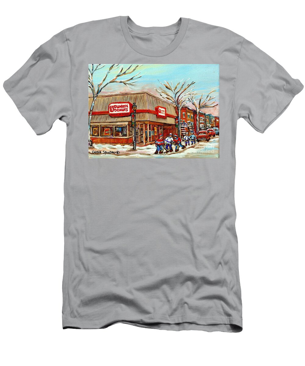 Dunkin Donuts Rue Wellington Verdun Montreal Carole Spandau T-Shirt
