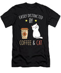 Easily Distracted By Coffee and Cat Manuel Schmucker T-Shirt