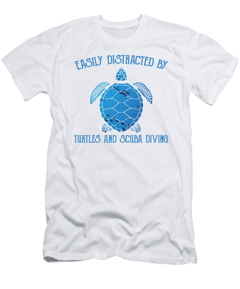 Easily Distracted By Turtles and Scuba Diving Do Tran Quang T-Shirt