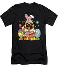 Easter Eggs Bunny Pug Eating Ramen Japanese Food Zyneu Gangd T-Shirt