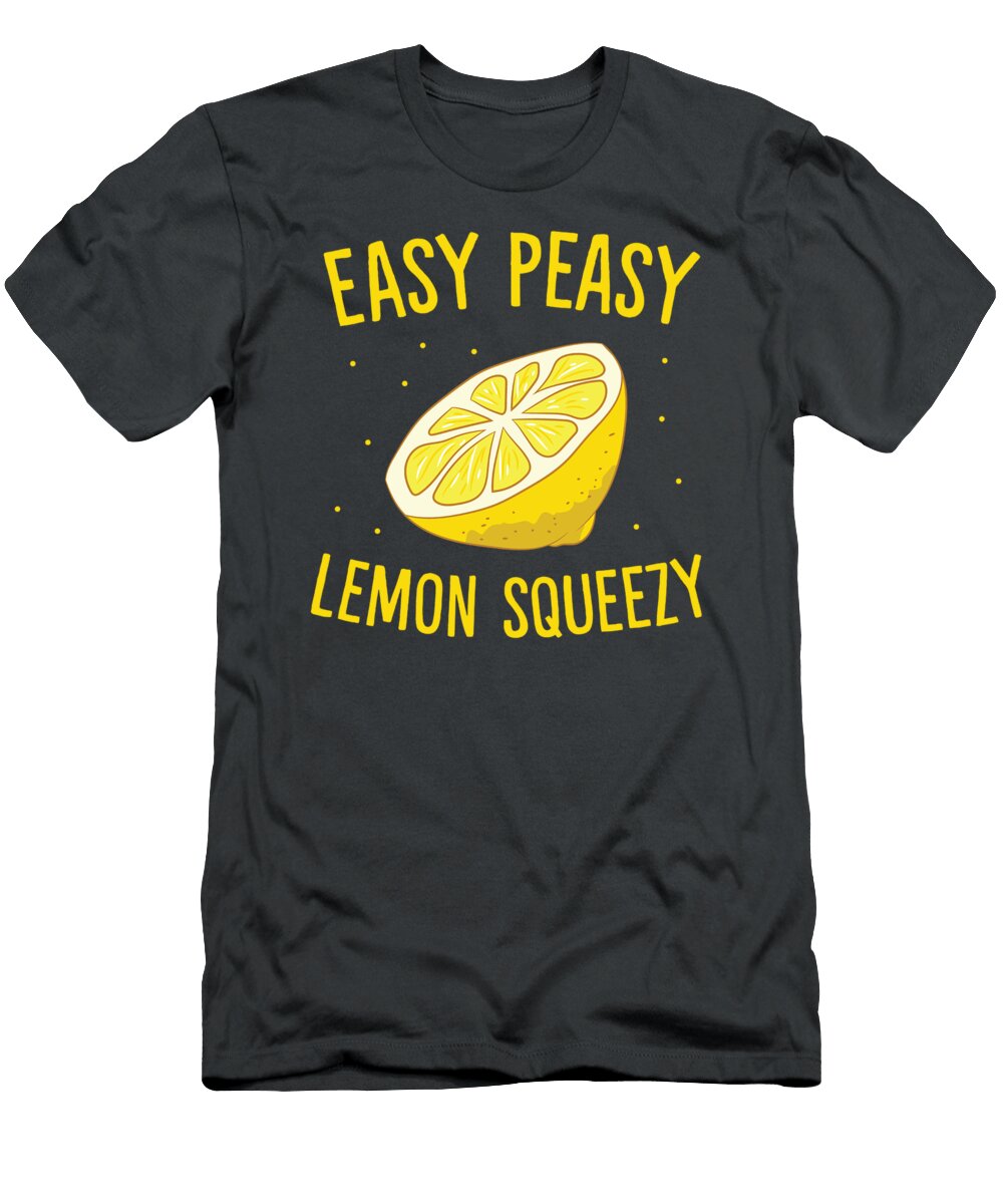 Easy Peasy Lemon Squeezy Funny Lemon Summer Lemonade Ronniw Yuki T-Shirt