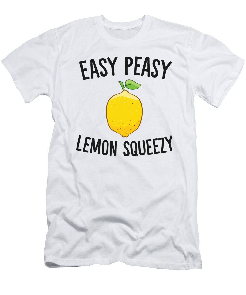 Easy Peasy Lemon Squeezy Lemons Summer Lemonade Eq Designs T-Shirt