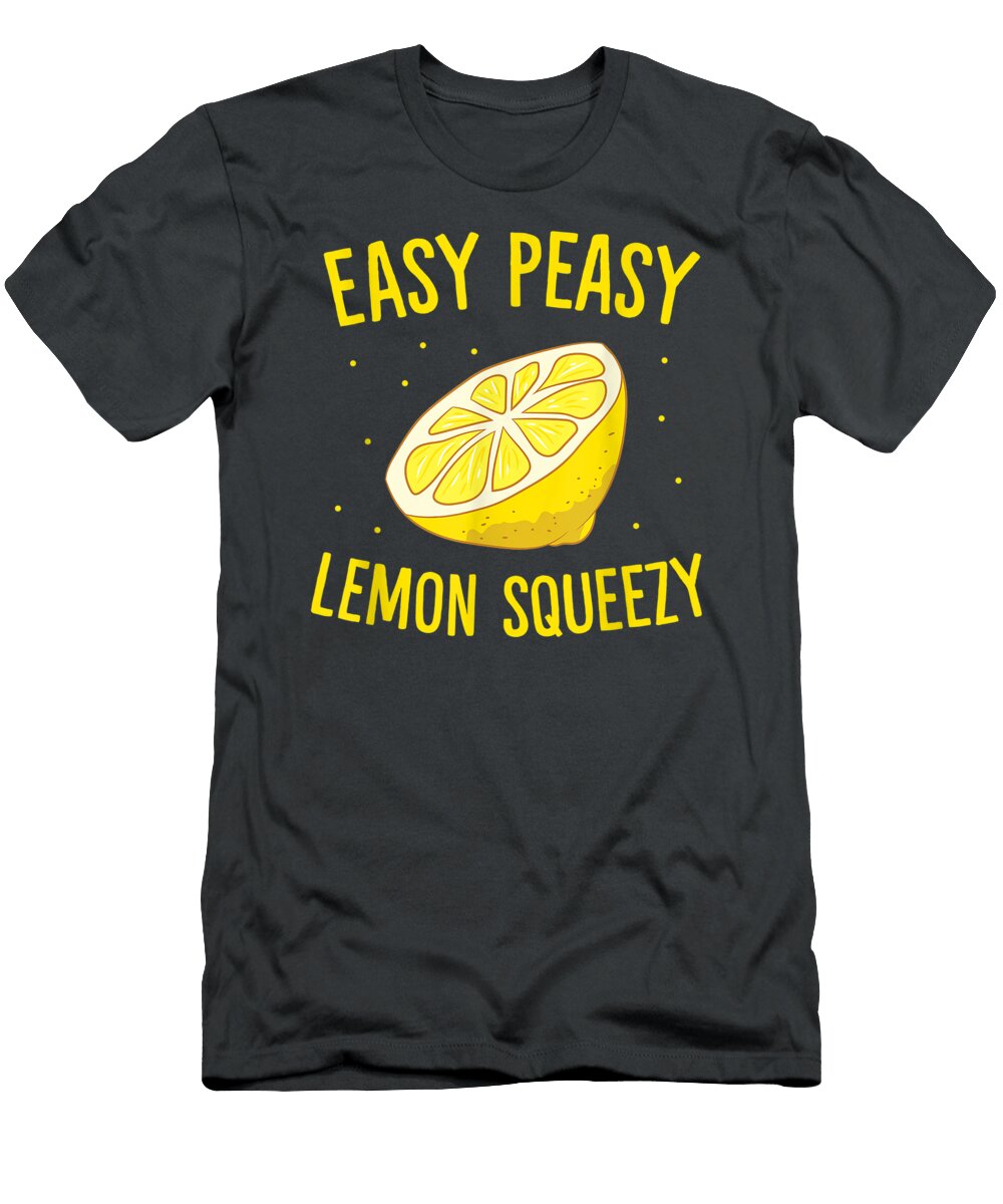 Easy Peasy Lemonqueezy Funny Lemonsummer Lemonade Malique Leen T-Shirt