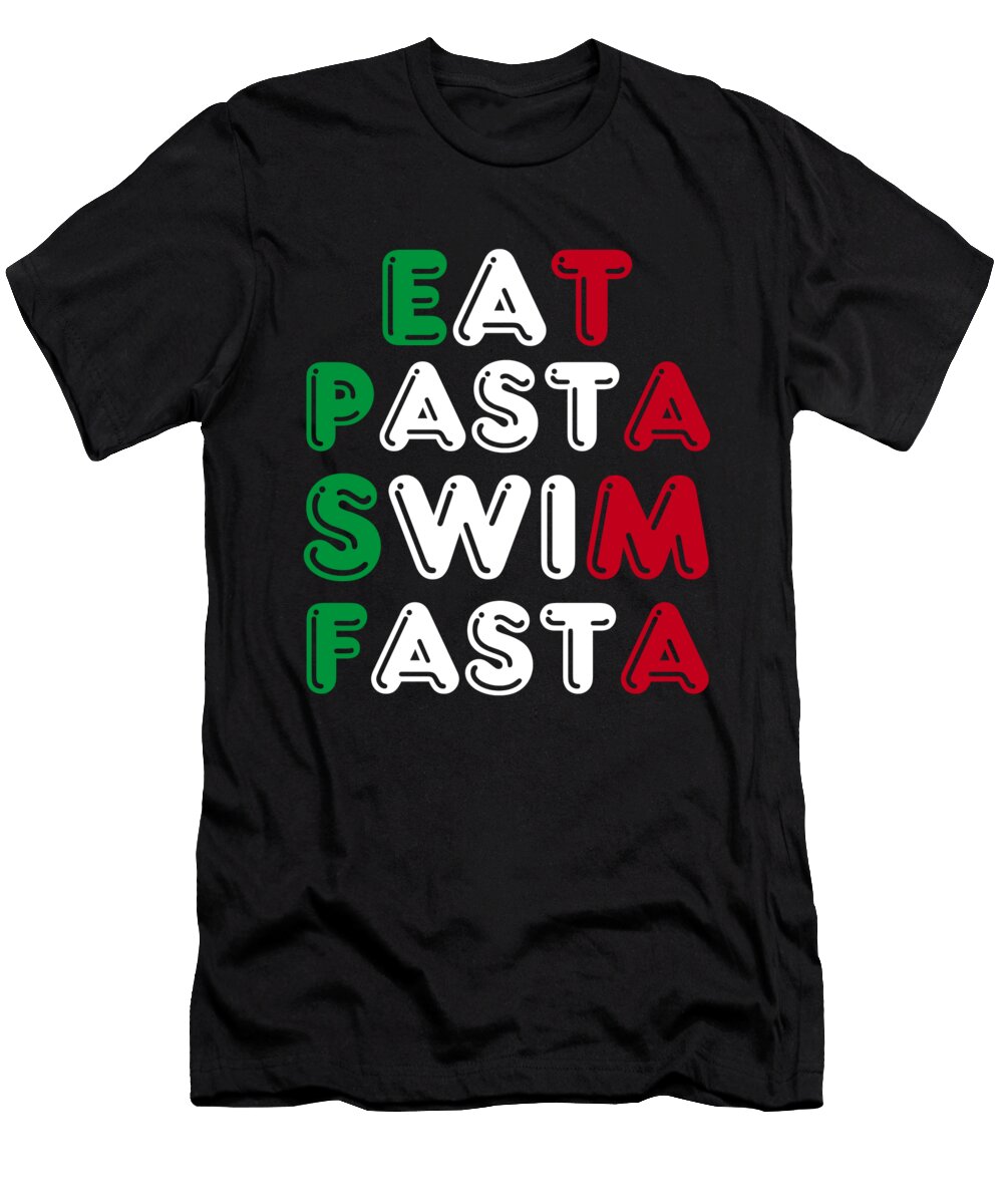 Eat Pasta Run Fasta Yassine Sefiani T-Shirt