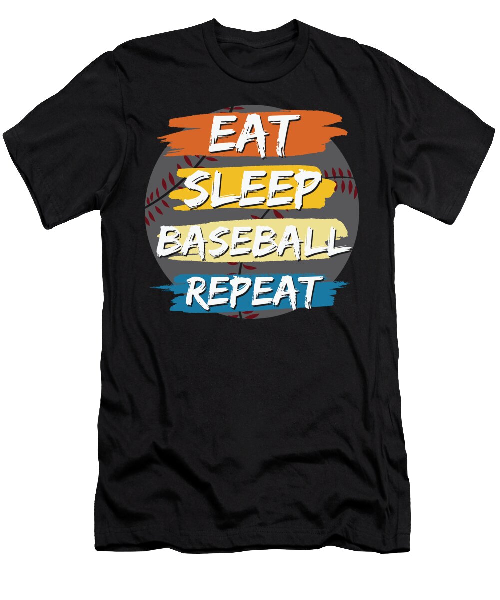 Eat Sleep Baseball Repeat Sambel Pedes T-Shirt