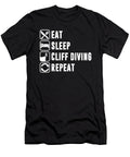 Eat Sleep Cliff Jumping Extreme Sports Cliff Diving Gift Thomas Larch T-Shirt