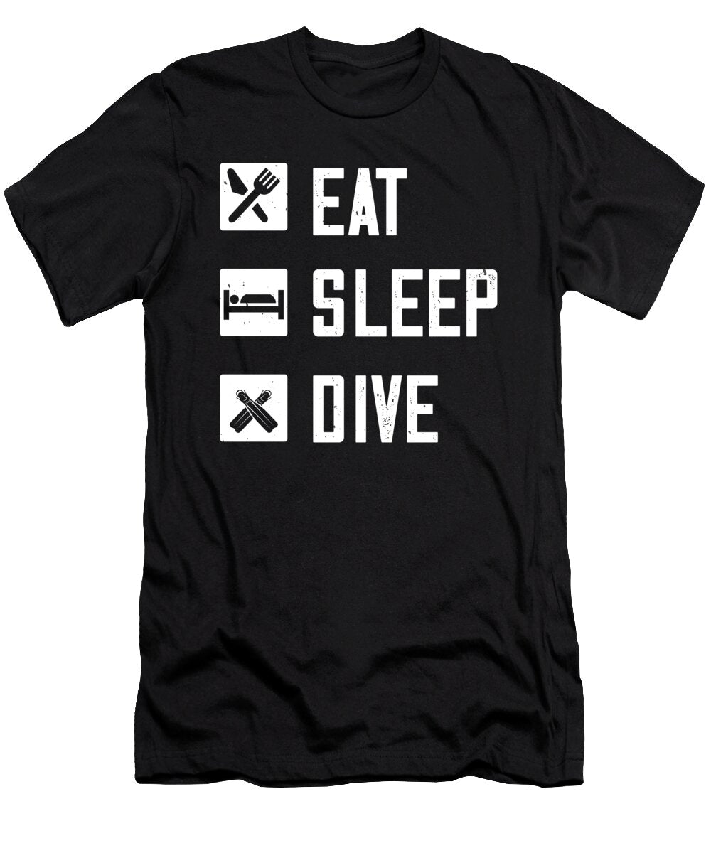 Eat Sleep Dive Jacob Zelazny T-Shirt