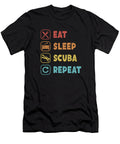 Eat Sleep Scuba Repeat Underwater Technical Scuba Diver Graphics Lab T-Shirt