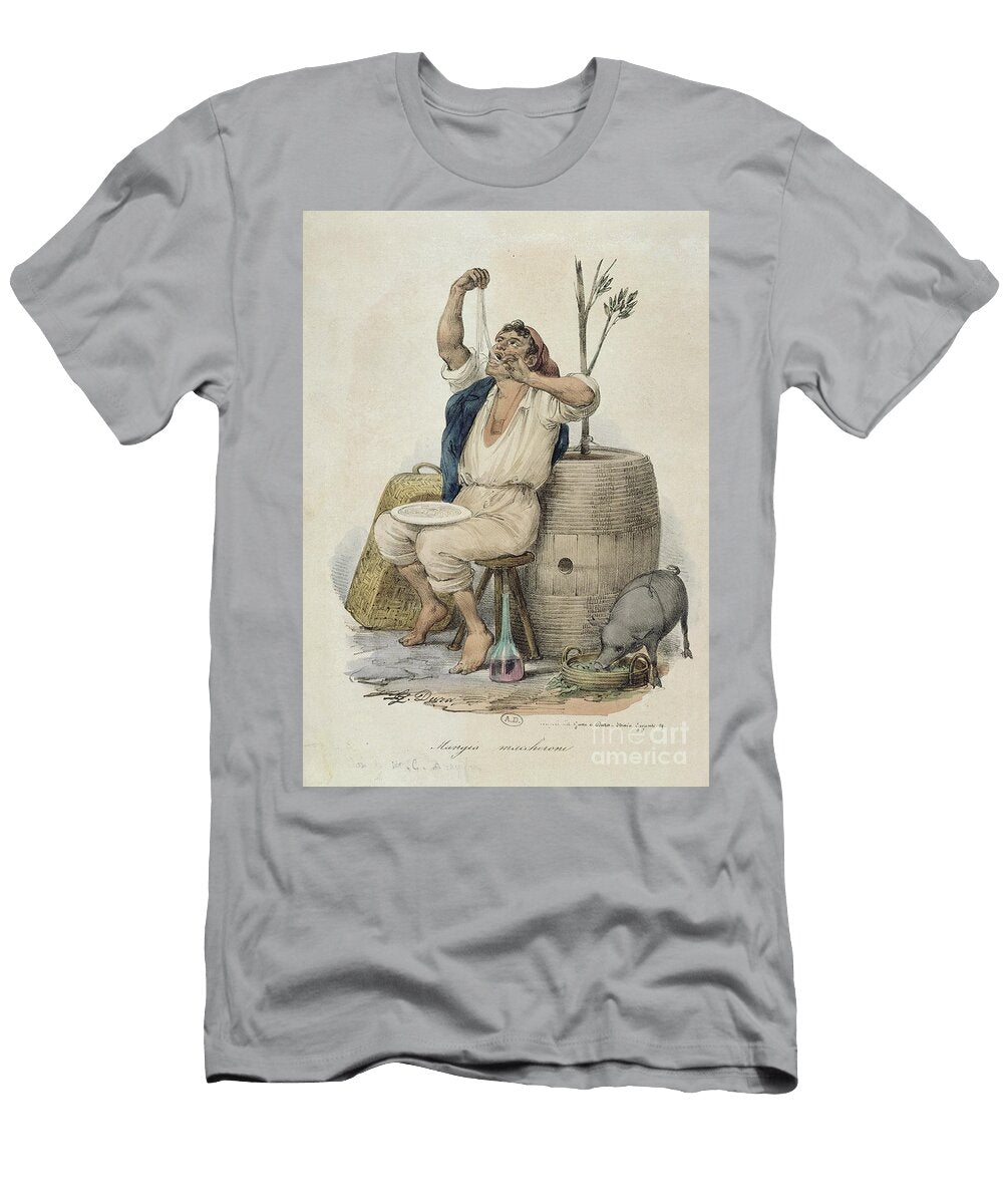 Eating Macaroni Italian School T-Shirt
