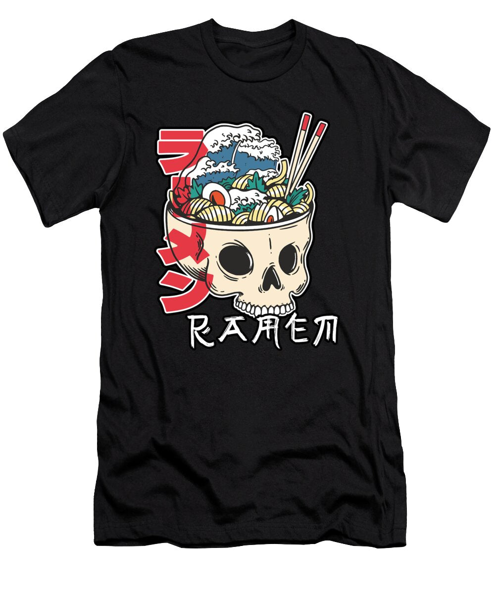 Eating Ramen Noodles Out of Skull Halloween Anime Gift Girls Teens Adults Albert Smith T-Shirt