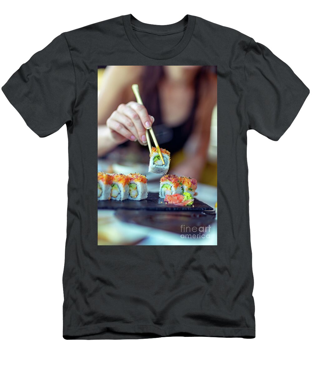 Eating Sushi Anna Om T-Shirt