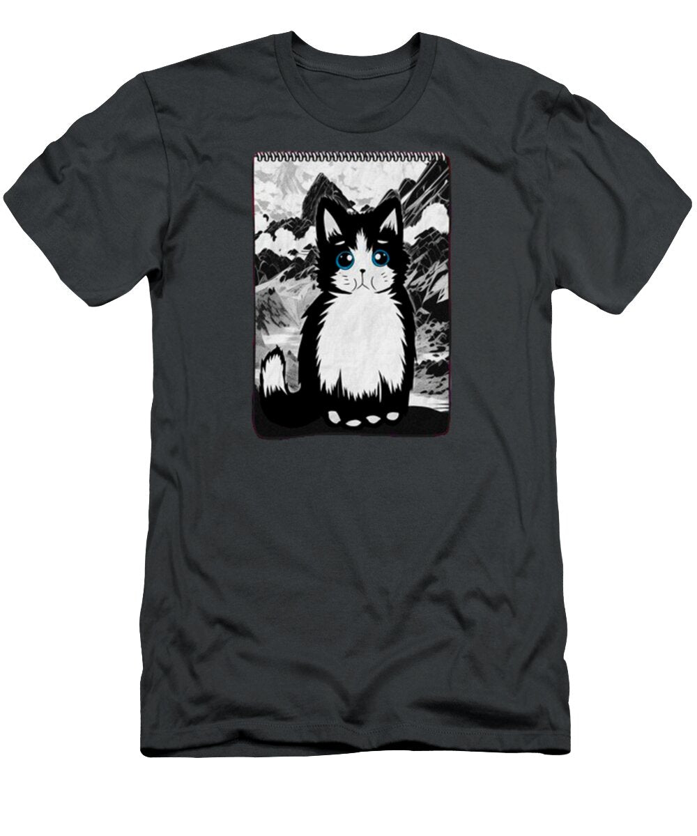 Editable Cats and Mountains Hike Episode 4 Sindy Anatasya T-Shirt