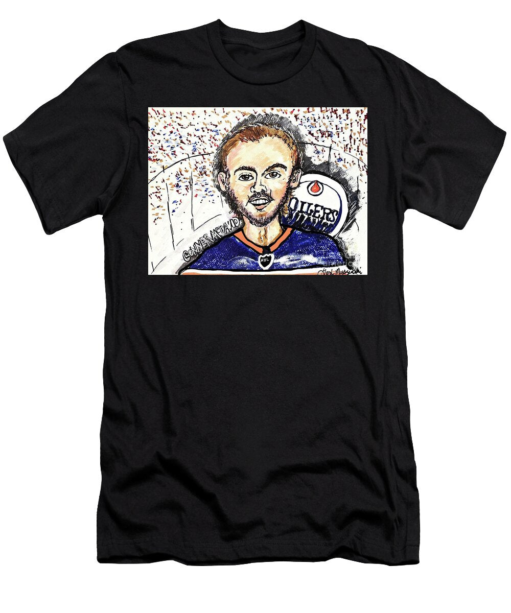 Edmonton Oilers Connor Mcdavid Geraldine Myszenski T-Shirt