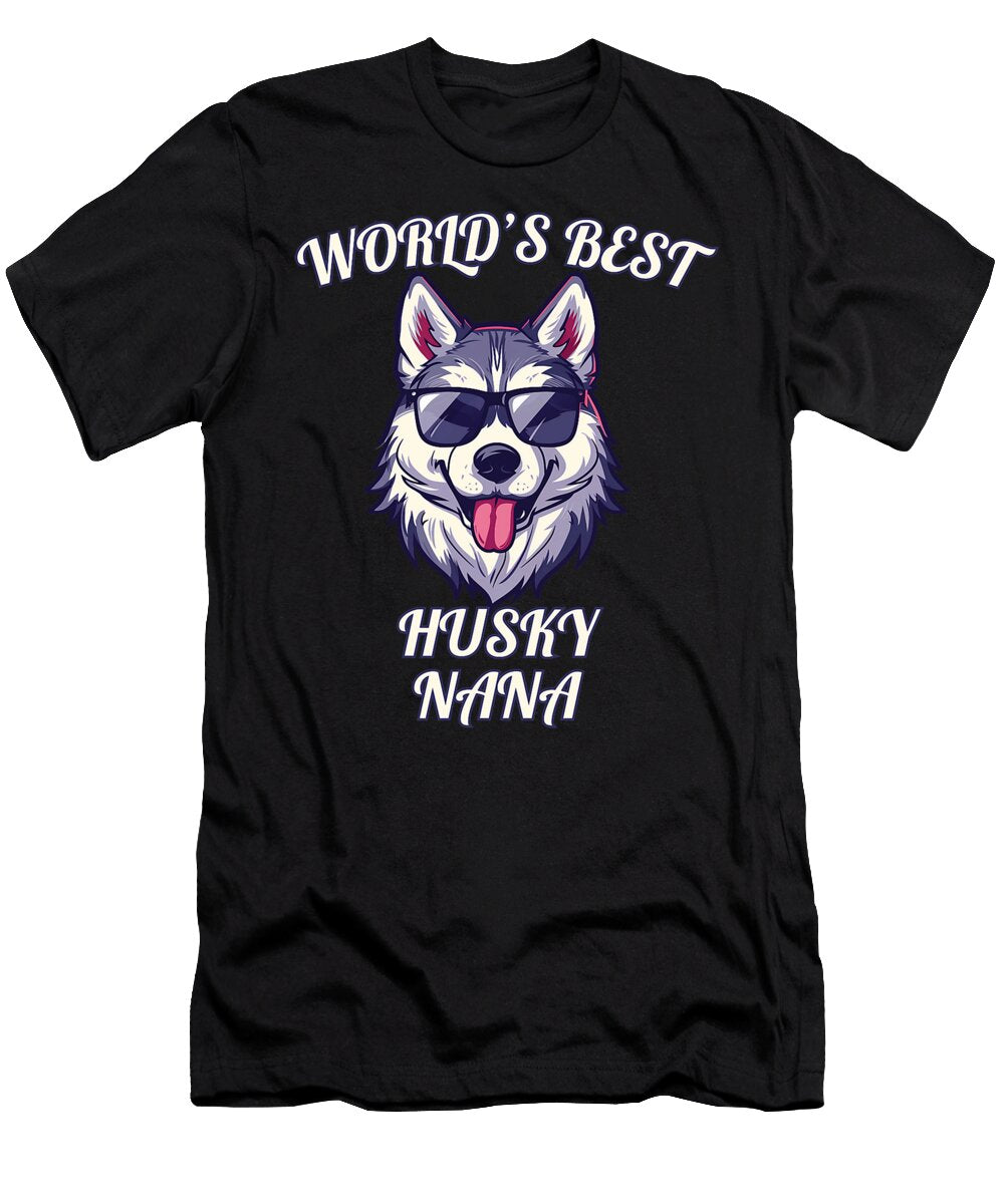 Elder of the Pack Worlds Best Husky Nana Natalie Lidford T-Shirt