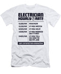 Electrician Hourly Rate Funny Lineman Dad Retro Vintage Men 1 T-Shirt