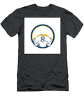 Electrician Lightning Bolt Hands Circle Retro Aloysius Patrimonio T-Shirt