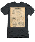 Electrician Patents Print Antique Paper Greg Edwards T-Shirt