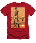 Electrician Repair of Electric Power System Sunset Adam Nowak T-Shirt