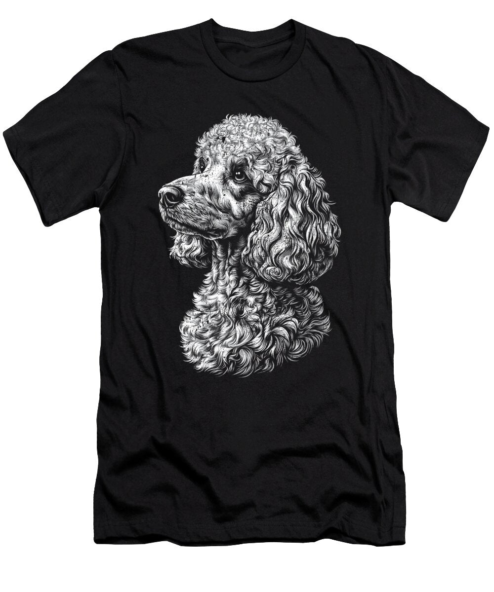 Elegance of a Poodle Profile Studi Alex T-Shirt