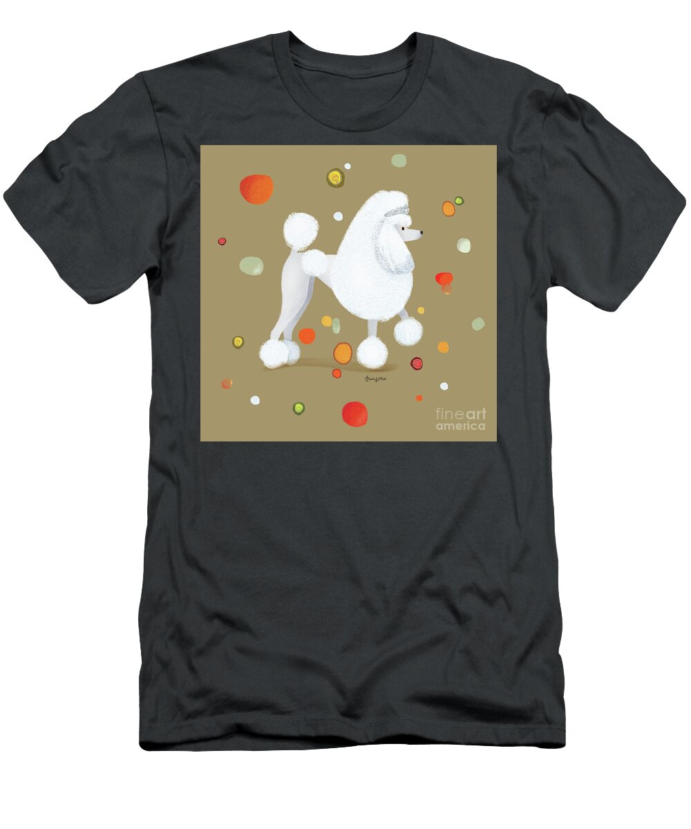 Elegant Poodle with a Tiara Tracy Herrmann T-Shirt