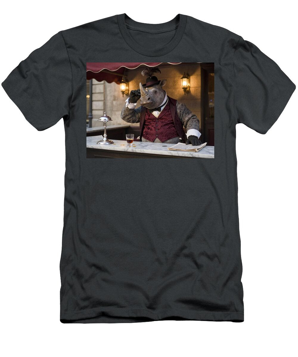 Elegant Rhino Bartender Paul Devlin T-Shirt