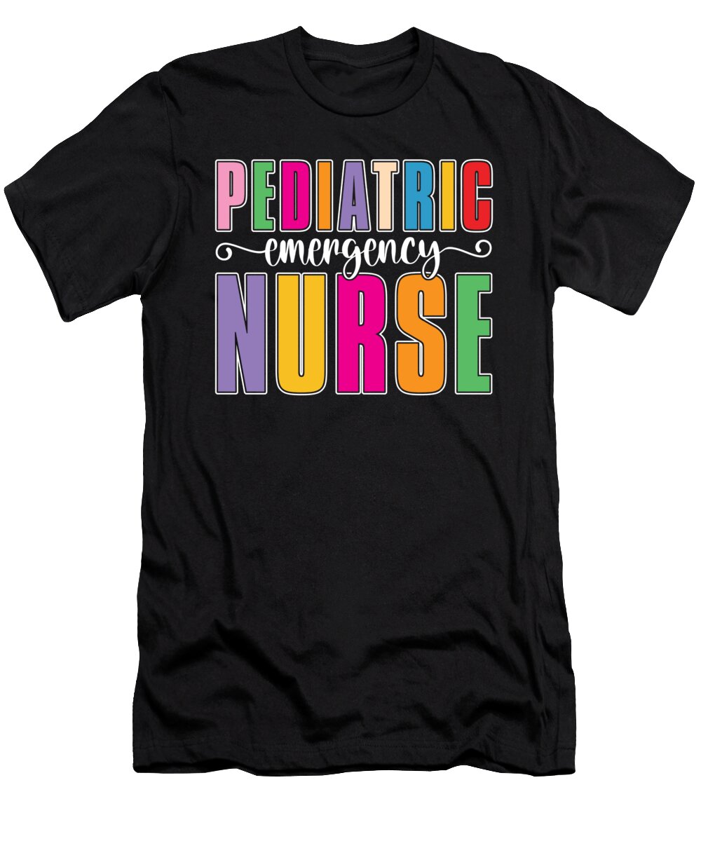 Emergency Nurse Nursing Caretaker Pediatric Emergency Nurse Crazy Squirrel T-Shirt