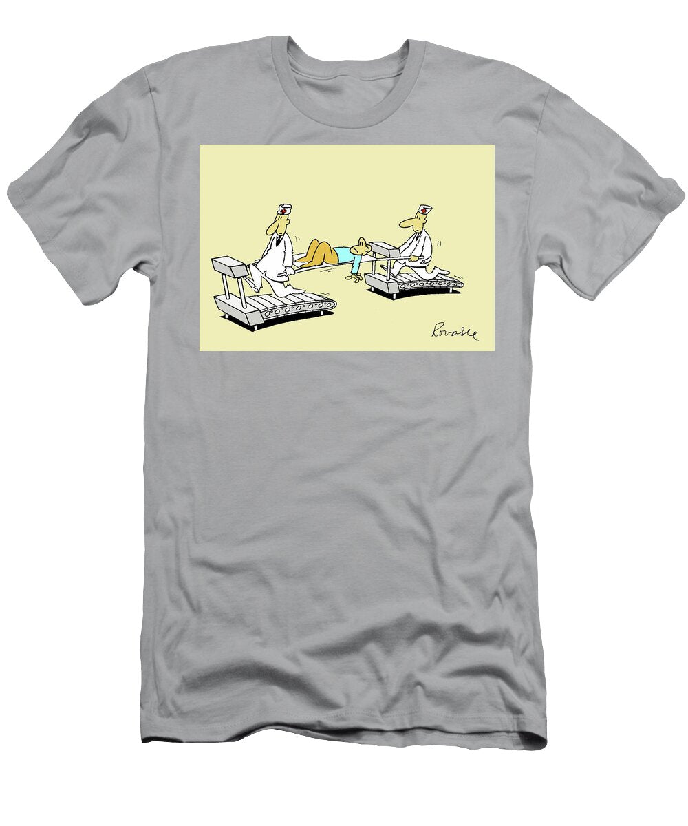 Emergency Services on a Tread Mill Ronaldo Dias T-Shirt