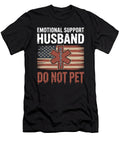 Emotional Support Husband Do Not Pet Moon T-Shirt