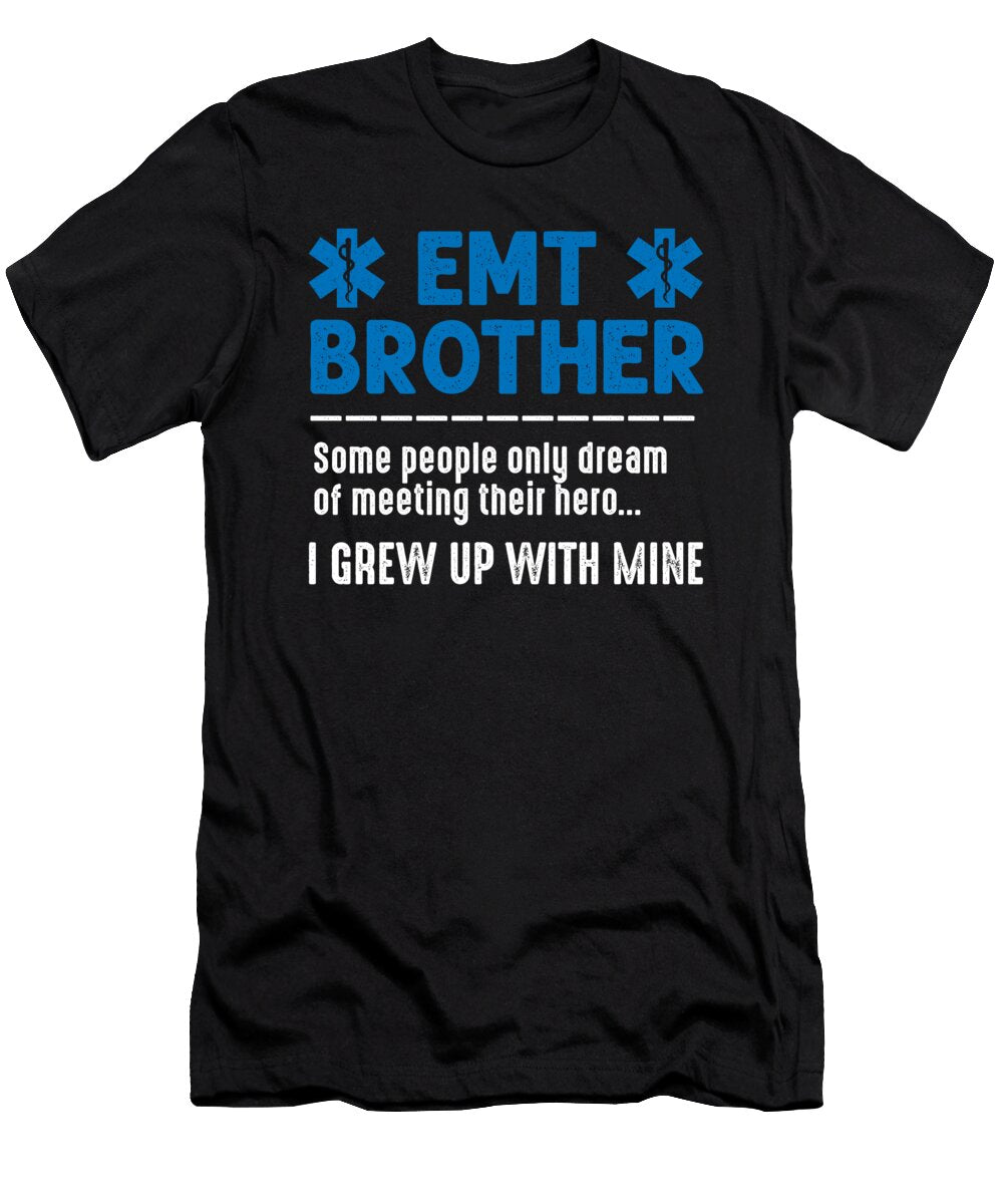 Emt Brother Ems Paramedic Caduceus Doctor Medicine Gift Thomas Larch T-Shirt